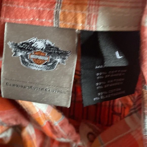 Harley Davidson womens plaid shirt - Picture 3 of 3